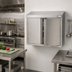 Thumbnail image #2 for BK Resources Wall-Mounted Stainless Steel Cabinet with Locking Hinged Doors, 24 x 15 x 32-1/2 Inches