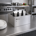 Thumbnail image #2 for Atlas Metal Heated Drop-In Oval Platter Dispenser with Enclosed Frame, Stainless Steel, 13-3/4