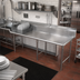 Thumbnail image #2 for John Boos Pro-Bowl 132-Inch Straight Clean Dishtable, Left-to-Right, 16-Gauge 300 Series Stainless Steel