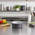 Thumbnail image #2 for 24 oz Round Graphite Melamine Bowl