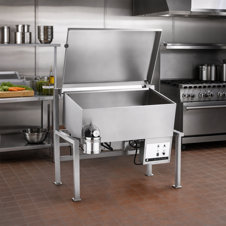 Product image #2 for Legion Combi-Pan CSG28-11 33.5-Gallon Gas-Fired Insulated Tilting Skillet, Open Frame Floor Model