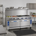 Thumbnail image #2 for Imperial Pro Series 72-Inch Gas Restaurant Range with Griddle, Convection Oven, and Open Cabinet Base