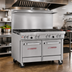 Thumbnail image #2 for Southbend Ultimate 48-Inch Gas Restaurant Range with 4 Non-Clog Burners, 24-Inch Charbroiler, Standard Oven and Cabinet Base