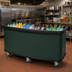 Thumbnail image #2 for Cambro 75-Inch Mobile Open Well Vending Cart Base Unit Only, Green Wrap
