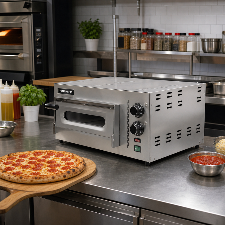 Product image #2 for Trento Compact Series 23.4-Inch Countertop Single Chamber Electric Deck Pizza Oven