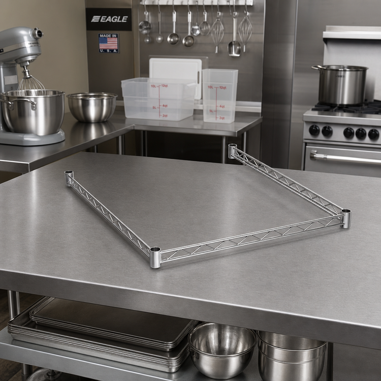 Product image #2 for Eagle Group 3-Sided Double Truss Frame, 42 x 18 Inches, Stainless Steel