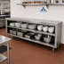 Thumbnail image #2 for Advance Tabco Stainless Steel Dish Cabinet, Open Base with Mid-Shelf, 120
