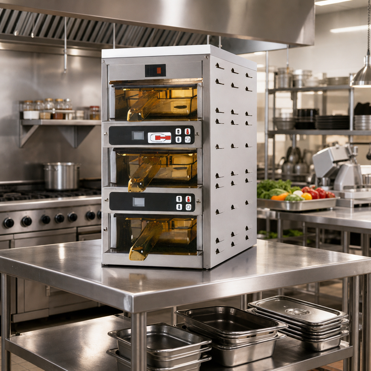 Product image #2 for Carter-Hoffmann Modular Hot Well Holding Cabinet, 3 x 1/3-Size Pan Module, Stainless Steel