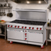 Thumbnail image #2 for American Range 60-Inch Green Flame Gas Range with 10 Open Burners, Left Convection Oven and Right Space Saver Oven