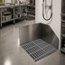 Thumbnail image #2 for Advance Tabco Flush-With-Floor Recessed Mop Sink with Fiberglass Subway Grating