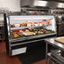 Thumbnail image #2 for Howard-McCray 34N Series 120-Inch Remote Double Duty Meat & Cheese Deli Service Case, Straight Glass, LED, Black Exterior / White Interior