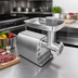 Thumbnail image #2 for Omcan #8 Countertop Electric Stainless Steel Meat Grinder, 0.4 HP, 120V