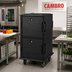 Thumbnail image #3 for Cambro Ultra Camcart UPC1600SP110 Double-Compartment Front-Loading Insulated Food Pan Carrier with Security Package, Black