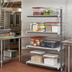 Thumbnail image #2 for Cambro Camshelving Elements XTRA 4-Shelf Solid Stationary Add-On Polymer Shelving Unit, 21