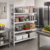 Thumbnail image #2 for Fermostock 4-Tier Corner Expansion Polymer Shelving Unit Kit, 35