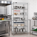 Thumbnail image #2 for Eagle Group 5-Tier Stationary Starter Wire Shelving Unit, 24