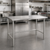 Thumbnail image #2 for Eagle Deluxe Series Stainless Steel Work Table with Flat Top and Tubular Base, 84 Inch x 36 Inch