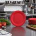 Thumbnail image #3 for Sierrus™ 10-1/2 Inch Round Red Melamine Narrow Rim Dinner Plate