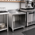 Thumbnail image #2 for CHOICE Underbar Drainboard Cabinet, Open Front, 18 Inch x 24 Inch, No Doors, Stainless Steel