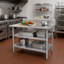 Thumbnail image #2 for Eagle Group 24-Inch x 24-Inch Adjustable Galvanized Work Table Undershelf