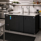 Thumbnail image #2 for Everest Refrigeration EBD3-CT Club Top Direct Draw Keg Refrigerator, 24 Cu. Ft., 3 Half-Barrel Keg Capacity, 2 Draft Towers, 68 in.