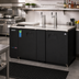 Thumbnail image #2 for Everest Refrigeration Two-Section Club Top Direct Draw Keg Refrigerator with 2 Draft Towers, 24 Cu. Ft., 3 Half-Barrel Kegs, 68-Inch Wide