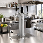Thumbnail image #2 for Perlick Corporation 4026-2 Extra-Height 3-Faucet Glycol-Cooled Countertop Draft Beer Tower, 15-3/4-Inch, Polished Chrome