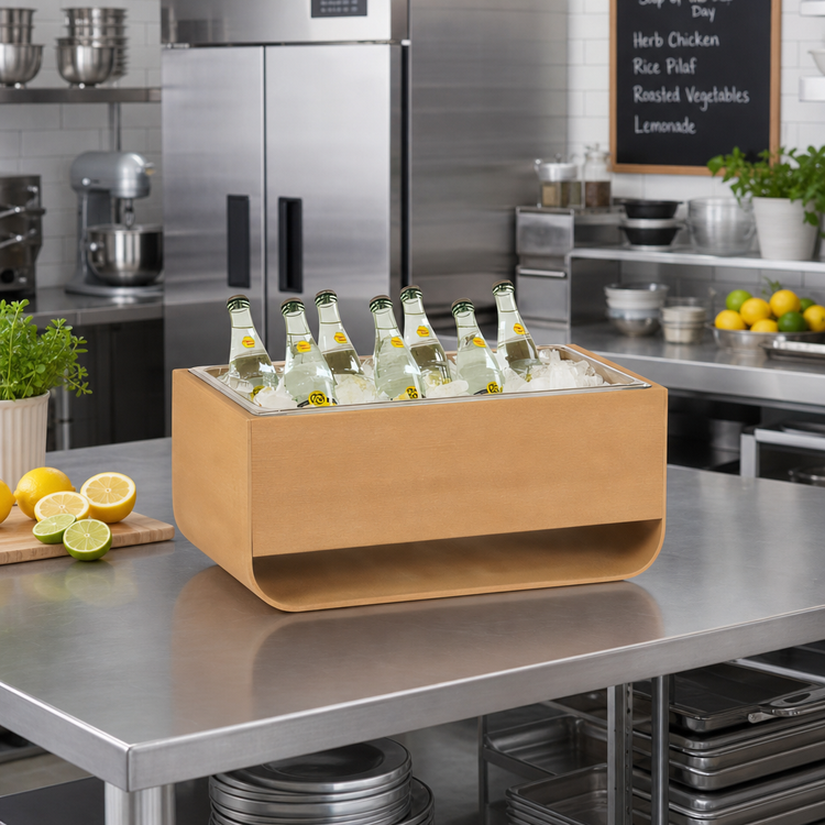 Product image #3 for Cal-Mil Renew Curved-Base Ice Housing, 22 x 13.5 x 9.5 Inches, Upcycled Rice Hulls