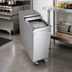 Thumbnail image #2 for BK Resources Stainless Steel Mobile Ice Bin with Sliding Lid, 53 lb. Capacity