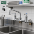 Thumbnail image #2 for T&S Brass Double Wall-Mount Pantry Faucet with 12-Inch Swing Nozzle