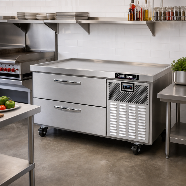 Product image #2 for Continental Refrigerator D48GFN 48" Two-Drawer Freezer Griddle Stand