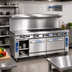 Thumbnail image #2 for Imperial Pro Series 72-Inch Commercial Gas Range with 12 Open Burners, Standard Oven, and Open Cabinet Base