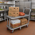 Thumbnail image #2 for Channel Heavy-Duty Aluminum Stocking Truck with Tubular Deck, 18 x 44 x 36 Inches