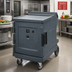 Thumbnail image #3 for Cambro Camtherm Low Profile Electric Hot Holding Cabinet Cart, Single Door, Celsius Digital Thermometer, Granite Gray