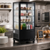 Thumbnail image #3 for Titan Series Countertop Refrigerated Display Case with 1 Hinged Glass Door and 3 Shelves