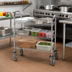 Thumbnail image #2 for Advance Tabco Special Value Series 3-Shelf Chrome-Plated Wire Utility Bus Cart, 36 x 24 x 38 Inches