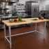 Thumbnail image #2 for John Boos HNB12 120-Inch x 30-Inch Wood Top Work Table with Galvanized Base