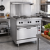 Thumbnail image #3 for 36-Inch Electric Restaurant Range with 2 Hot Tops, 12-Inch Griddle, and Standard Oversized Oven