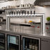 Thumbnail image #2 for Micro Matic Pass-Thru Countertop Glycol-Cooled 2-Column Draft Beer Tower with 10 Stainless Steel Faucets