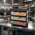 Thumbnail image #2 for Hatco Glo-Ray 24-Inch Countertop Pass-Thru Merchandising Warmer with 3-Tier Slanted Shelves