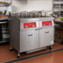 Thumbnail image #3 for Vulcan 42-Inch Electric Twin-Vat Floor Fryer with Programmable Computer Control, 85 lb. Per Vat Capacity, and KleenScreen PLUS Filtration