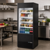 Thumbnail image #2 for True 30-Inch Vertical Air Curtain Merchandiser Open-Air Cooler with 4 Adjustable Shelves, LED Lighting, and Night Cover