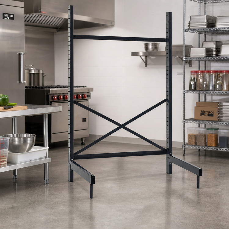 Product image #2 for Metro SmartLever 42W x 30D Cantilevered Shelving Starter Base Kit, 86-3/8" H