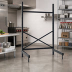 Thumbnail image #2 for Metro SmartLever SM863042-KIT Cantilevered Shelving Starter Base Kit, 42W x 30D Shelf Compatibility, 86-3/8" H, Epoxy-Coated Steel