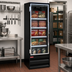 Thumbnail image #2 for Howard-McCray One-Section 22 Cu. Ft. Glass Door Frozen Food Merchandiser Freezer, Bottom-Mount Self-Contained, Hinged Door