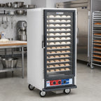 Thumbnail image #2 for Metro C5 C517-PFC-L Mobile 3/4-Height Non-Insulated Proofing Cabinet, Clear Polycarbonate Door, 27 Full-Size Pan Capacity, 120V