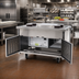 Thumbnail image #2 for Director's Choice DCS2-CFUR 36-Inch 2-Pan Mobile Refrigerated Cold Food Unit with Standard Depth Pan