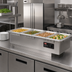 Thumbnail image #2 for Hatco Top-Mount Drop-In Rectangular 4/3-Size Heated Well with Drain, Infinite Switch, Stainless Steel