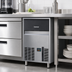 Thumbnail image #2 for Scotsman 18-Inch Stainless Steel Undercounter Gourmet Cube Ice Machine with 33 lb Bin