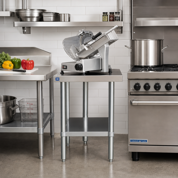 Product image #2 for Comstock-Castle 24-Inch Wide x 30-Inch Deep x 24-Inch High Equipment Stand with Stainless Steel Top and Galvanized Base